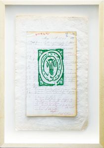 ピエール・アレシンスキー版画額「Green」/Pierre Alechinskyのサムネール