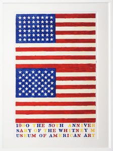 ジャスパー・ジョーンズ版画額「ダブル・フラッグス」/Jasper Johns