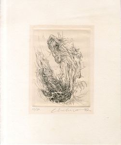 渡辺千尋版画「北斎が聞える」/Chihiro Watanabe