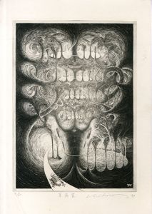 渡辺千尋版画「夢底器」/Chihiro Watanabe