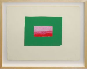 ハワード・ホジキン版画額「Indian View I」/Howard Hodgkin