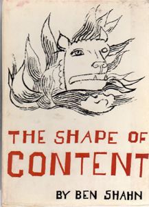 ベン・シャーン　ある絵の伝記　The Shape Of Content/佐藤明訳のサムネール