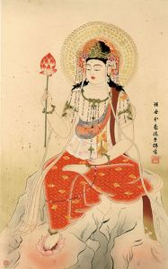 堂本印象版画「聖観世音菩薩」/Inshou Doumoto