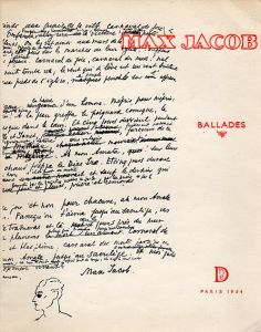 マックス・ジャコブ　Ballades/Max Jacob