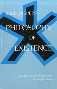 実存哲学　Philosophy of Existence/ヤスパース　Karl Jaspers　Richard F. Grabau訳