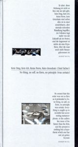 ジョセフ・コスース　Joseph Kosuth: No Thing, No Self, No Form, No Principle Was Certain/Renate Damsch-Wiehager編