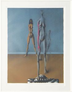 ポール・ヴンダーリッヒ版画額「あるものは行き、あるものは止まる」　/Paul Wunderlichのサムネール