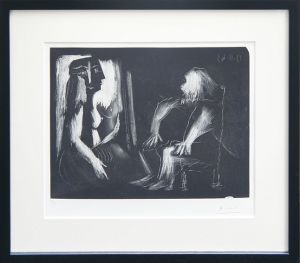 パブロ・ピカソ版画額「Scene D'Interrieur L'Atelier」/Pablo Picasso