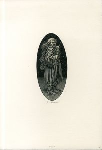 柄澤斎版画「路上の人」/Hitoshi Karasawa