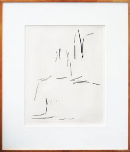 李禹煥版画額「廃墟へ-1」/Lee-Ufanのサムネール