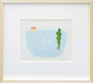 山中現版画額「水のかたち」/Gen Yamanaka
