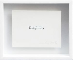 サイモン・パターソン版画額「Diaghilev」/Simon Pattersonのサムネール