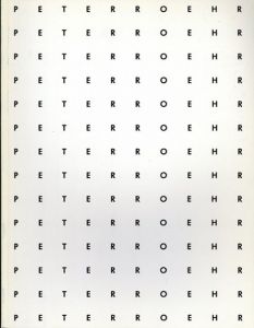 ピーター・ローハー　Peter Roehr: Bearbeitet von Gerd de Vries/Werner Lippert/Paul Maenz