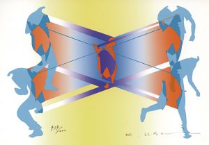 宇佐美圭司版画「同じ形が出来る-2」/Keiji Usamiのサムネール