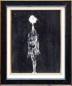 網谷義郎画額「人」/Yoshiro Amitani