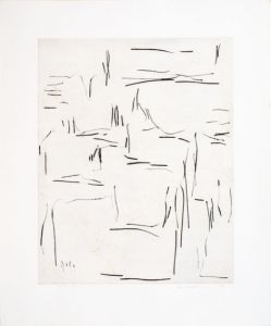 李禹煥版画「廃墟へ-4」/Lee-Ufanのサムネール