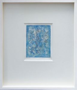 難波田龍起画額「海に立つ母子」/Tatsuoki Nambataのサムネール