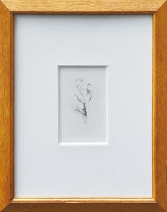 ヴォルス版画額「顔」/Wols