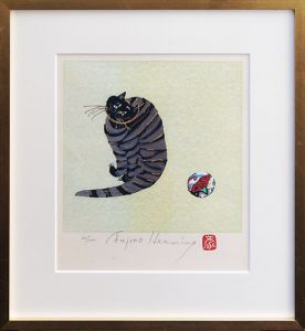 フジ子・ヘミング版画額「クリコ」/Fujiko Hemming