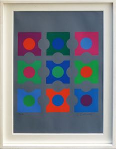 ヴィクトル・ヴァザルリ版画額「Composition」/Victor Vasarelyのサムネール