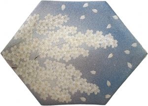 島田恭子陶器「櫻文皿」/Kyoko Shimada