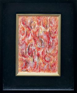 難波田龍起画額「朱」/Tatsuoki Nambataのサムネール
