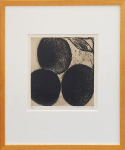 辰野登恵子版画額「無題」/Toeko Tatsuno
