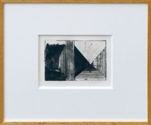 若林奮版画額「境川-II」/Isamu Wakabayashiのサムネール