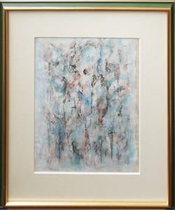 難波田龍起画額「Work」/Tatsuoki Nambataのサムネール