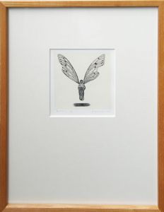 冬澤未都彦版画額「夏の終りに」/Mitohiko Fuyusawaのサムネール