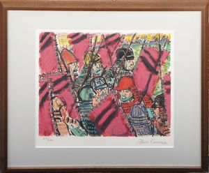 黒澤明版画額「次郎の陣」/Akira Kurosawa