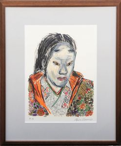 黒澤明版画額「楓の方」/Akira Kurosawa