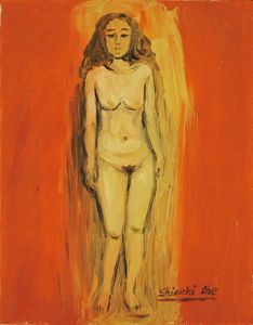 安部慎一画額「美代子立像2」/Shinichi Abeのサムネール