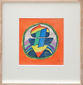 田淵安一画額「Work」/Yasse Tabuchiのサムネール