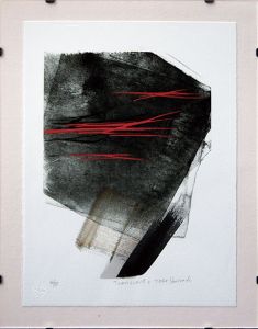 篠田桃紅版画額「Transient A」/Toko Shinodaのサムネール