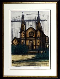 ベルナール・ビュッフェ版画額「アルバム サンフランシスコ No8」/Bernard Buffet