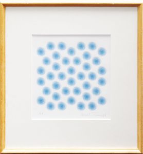 戸村浩版画額「Work-青」/Hiroshi Tomuraのサムネール