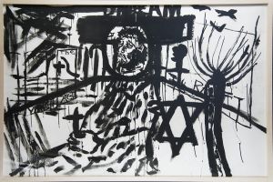 ジュリアン・シュナーベル版画額「Dream」/Julian Schnabel