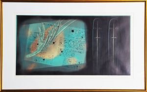 深澤幸雄版画額「彼方の天使」/Yukio Hukasawaのサムネール