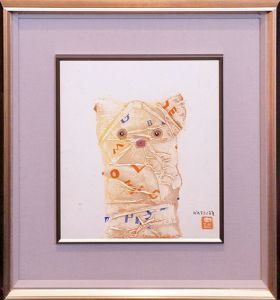 桂ゆき画額「ねこ」/Yuki Katsuraのサムネール