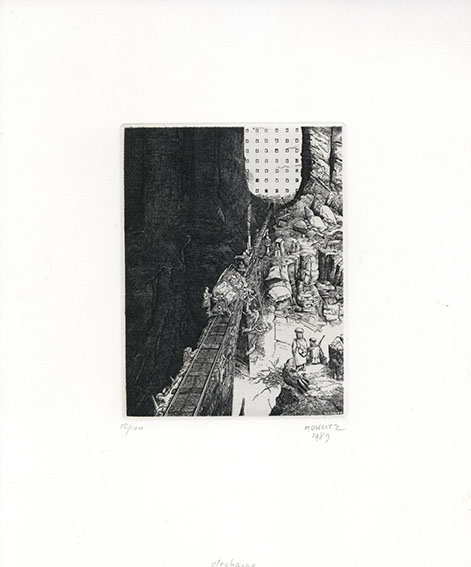 フィリップ・モーリッツ版画「Decharge」 / Philippe Mohlitz