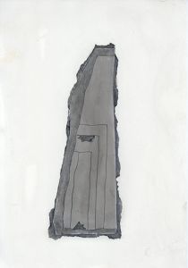杢田たけを画「黒　86 L-9」/Takeo Mokuta