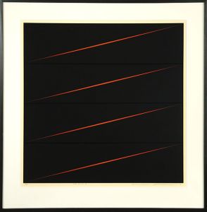 浜田浄版画額「Work 83-2-14」/Kiyoshi Hamada