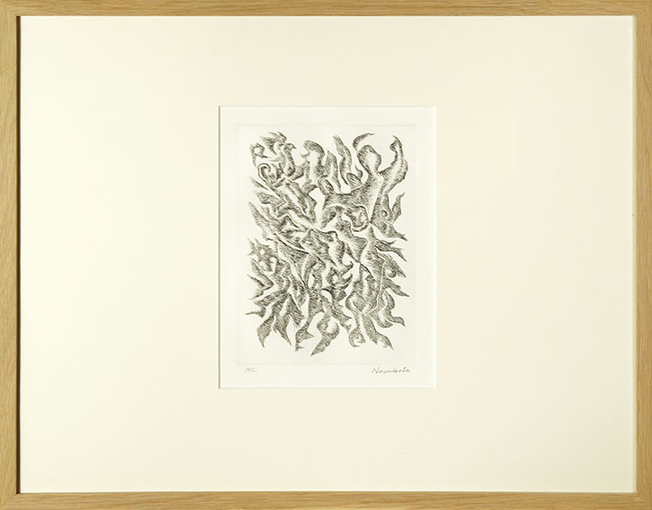難波田龍起版画額「集合体」 / Tatsuoki Nambata | Natsume Books