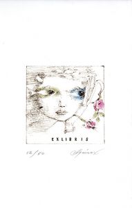 宇野亜喜良版画「Exlibris」/Aquiraxのサムネール