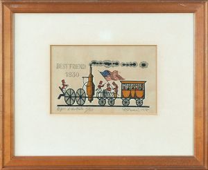 武井武雄版画額「Best Friend」/Takeo Takeiのサムネール