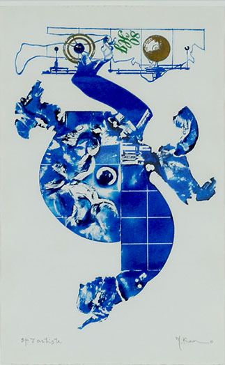 加納光於版画額「Soldered Blue」 | Natsume Books