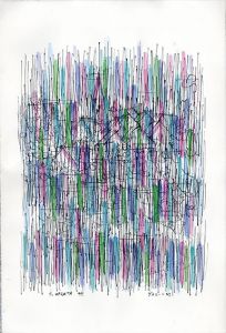 春田心斉作品「グァネーの町」/Shinsai Haruta