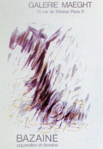 ジーン・ルネ・バザイン ポスター「Aquarelles et dessins」
/Jean Rene Bazaine 