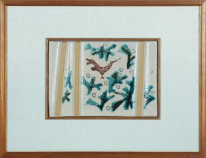河合紀陶額「慶鳥」/Tadashi Kawaiのサムネール